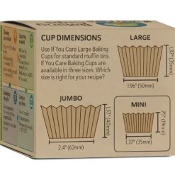 If You Care Cupcake Vormpjes Kraft Mini Ongebleekt 35x19mm 90st.* Bakvormen Papier