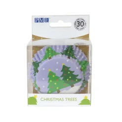 PME Cupcake Vormpjes Kerstbomen 30 stuks* Bakvormen Papier