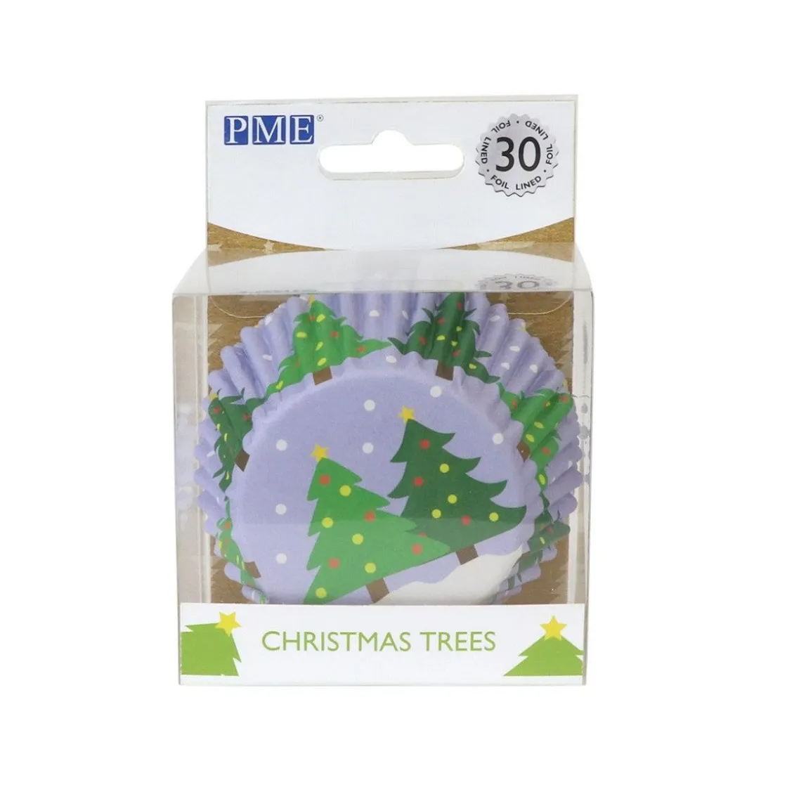PME Cupcake Vormpjes Kerstbomen 30 stuks* Bakvormen Papier