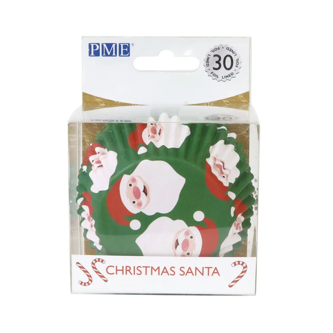 PME Cupcake Vormpjes Kerstman 30 stuks* Bakvormen Papier