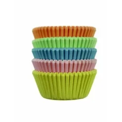 PME Cupcake Vormpjes MINI Pastel kleuren 100 stuks* Bakvormen Papier
