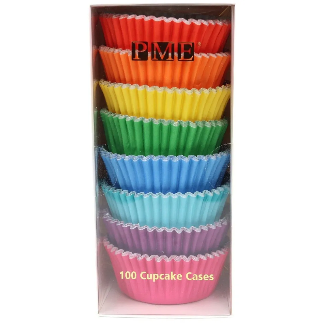 PME Cupcake Vormpjes Regenboog Mix 100 stuks* Bakvormen Papier