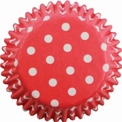 PME Cupcake Vormpjes Rood polka dots 30 stuks* Bakvormen Papier