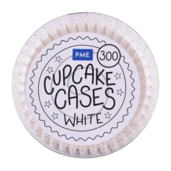 PME Cupcake Vormpjes Wit 300 stuks* Bakvormen Papier