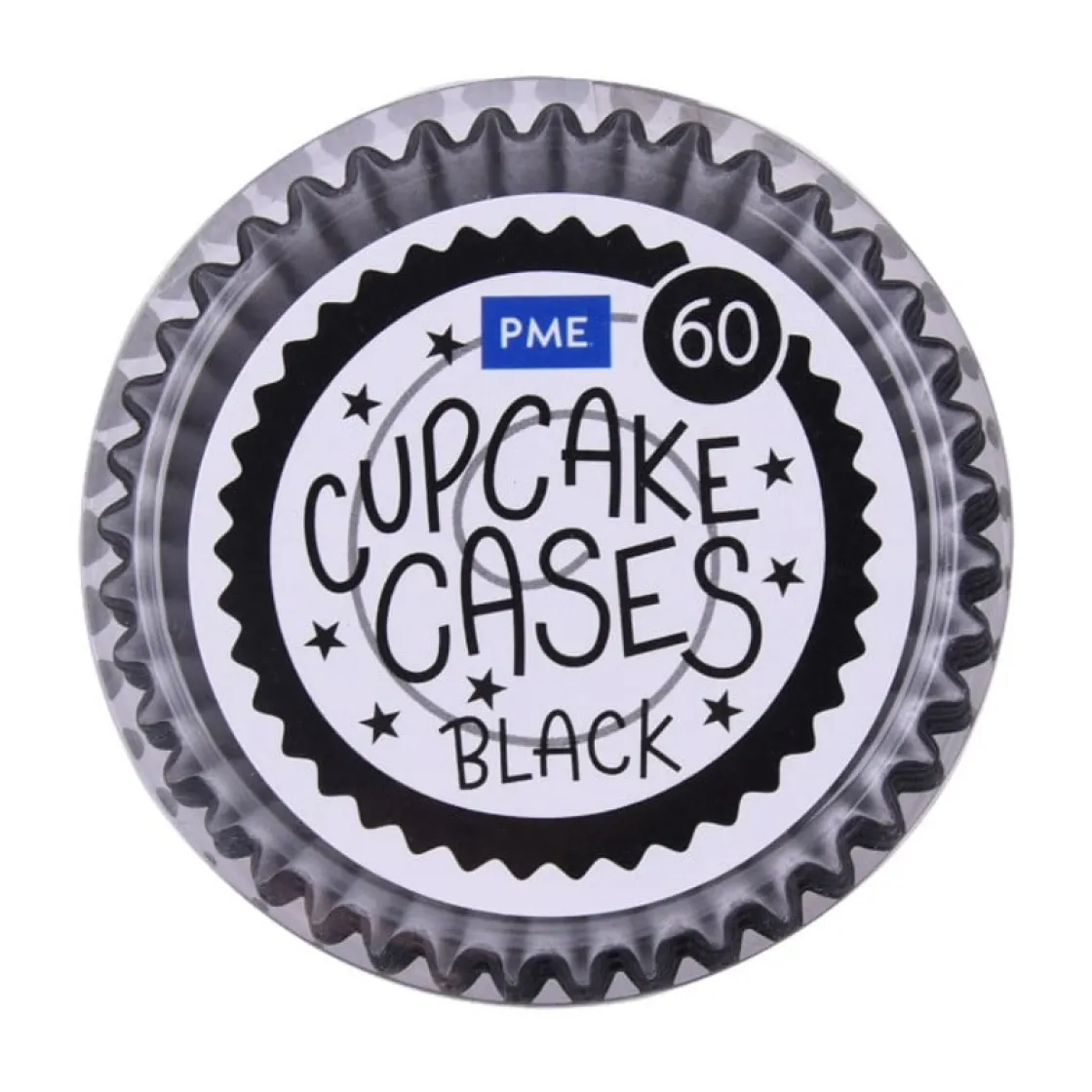 PME Cupcake Vormpjes Zwart 60 stuks* Bakvormen Papier