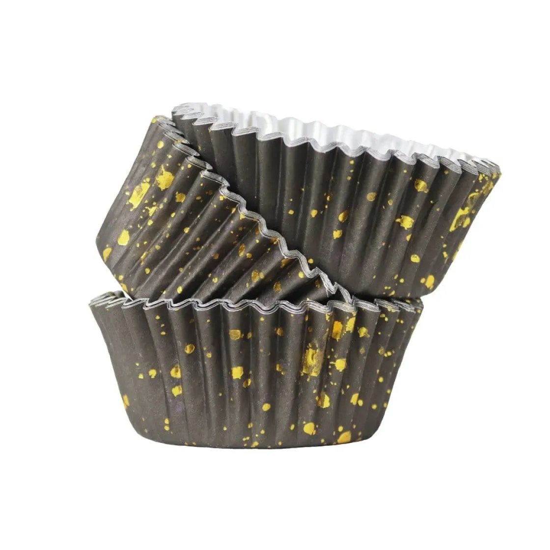 PME Cupcake Vormpjes Zwart met Goud 30 stuks* Bakvormen Papier