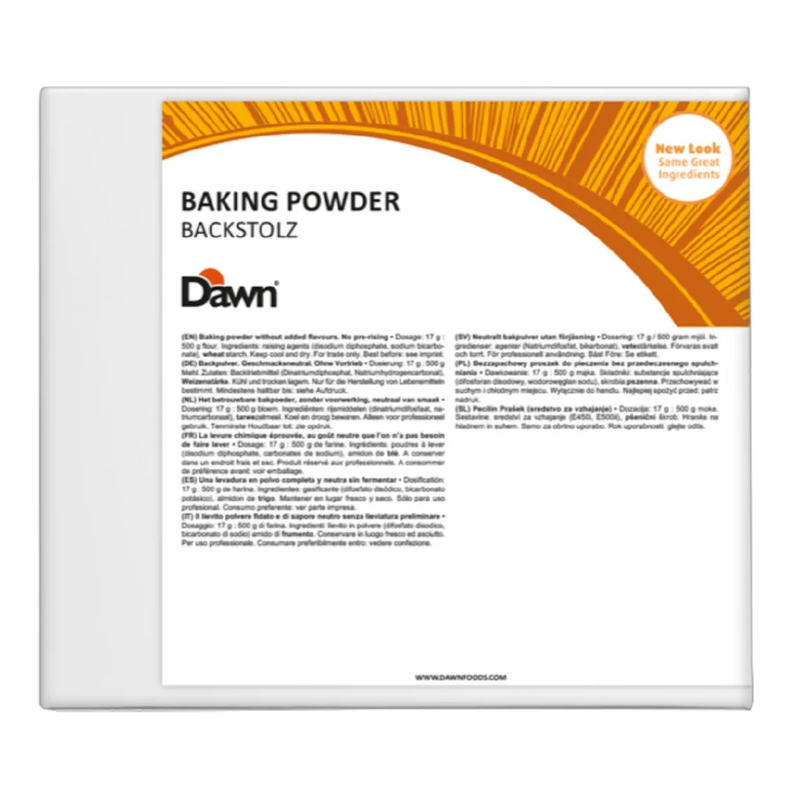 Dawn Bakpoeder Backstolz 1,5kg* Hulpstoffen