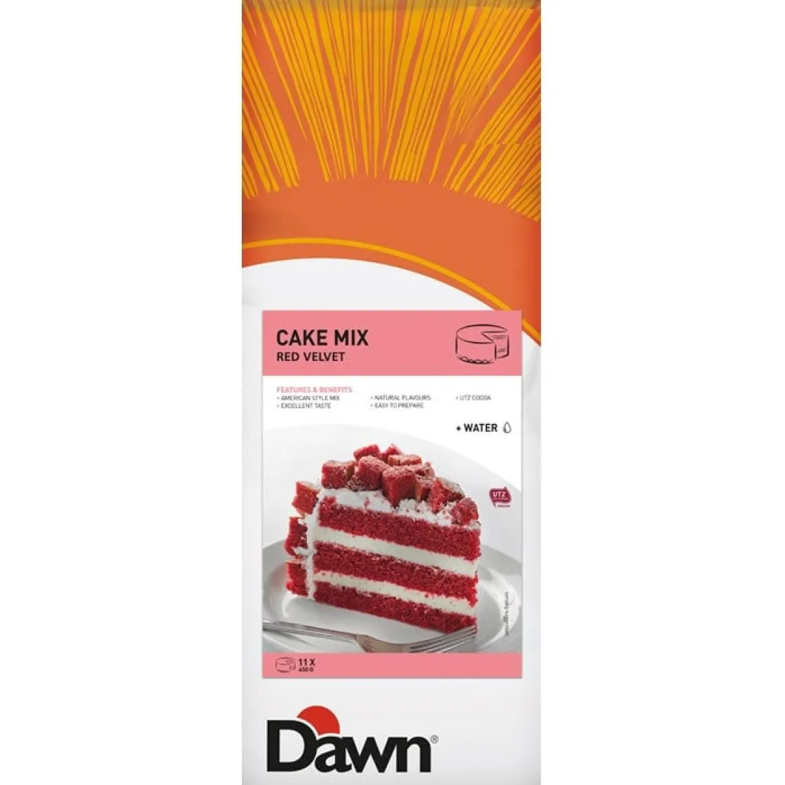 Dawn Red Velvet Creme Cake mix 3,5kg* Banketmixen|Bekijk Alle Mixen