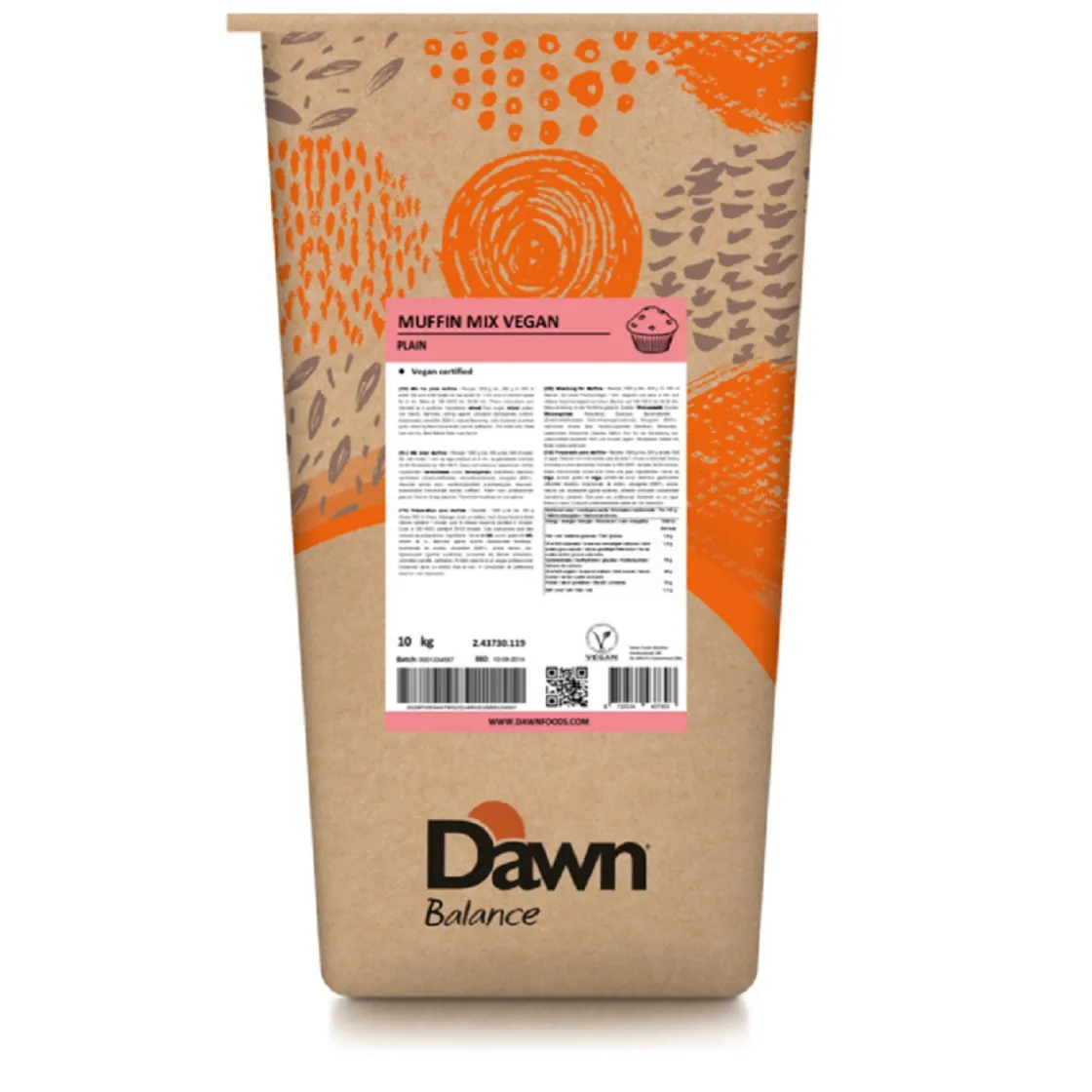 Dawn Vegan Muffin mix 10kg* Banketmixen|Bekijk Alle Mixen
