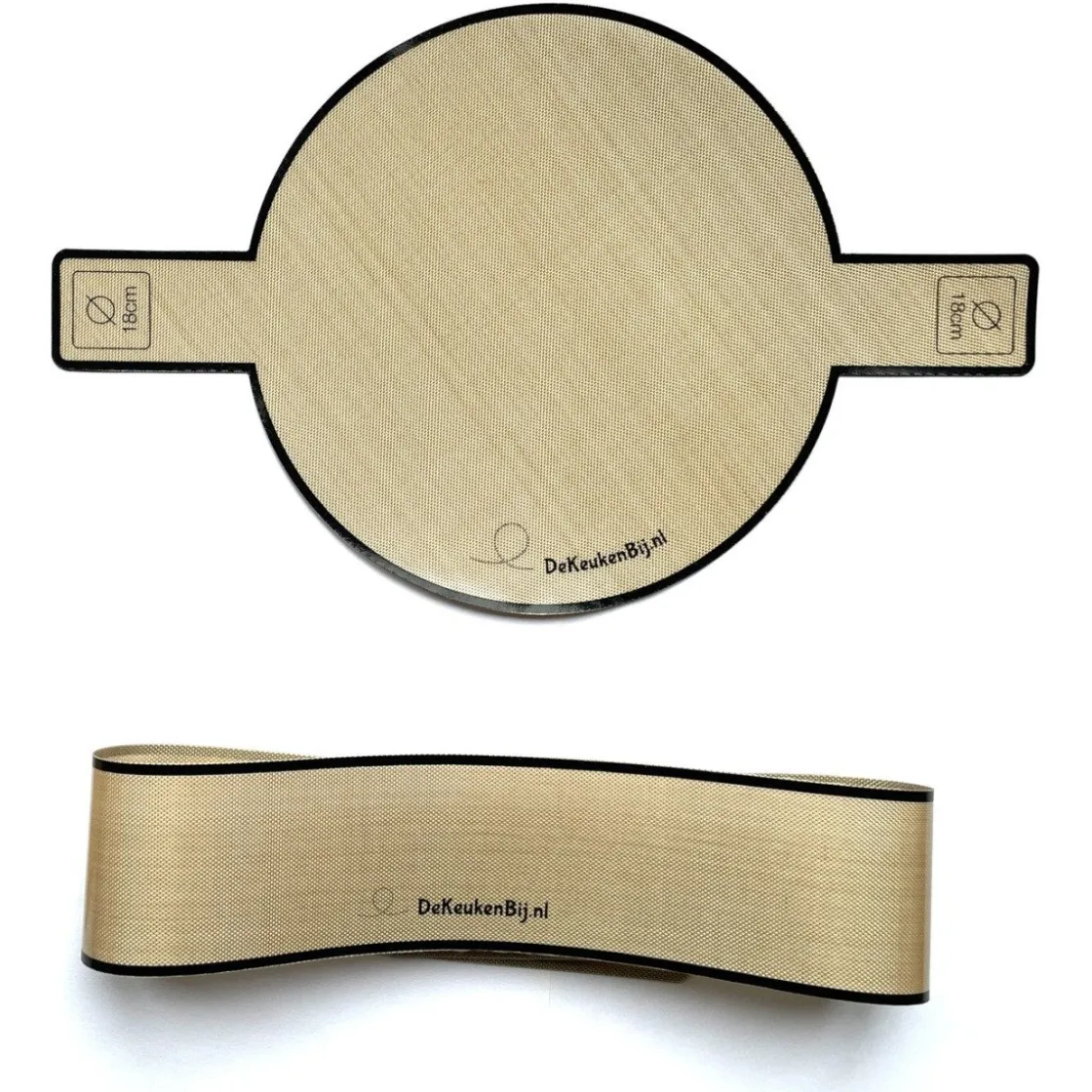 De Keukenbij Herbruikbaar Bakpapier Rond Siliconen Ø18cm* Bakhulpmiddelen