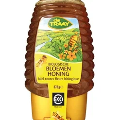 De Traay Bloemenhoning Biologisch 375 gram* Suiker En Zout|Smaakstoffen