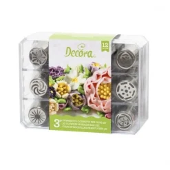Decora Botercrème Spuitmondjes Set #3 12 stuks* Spuitmondjes