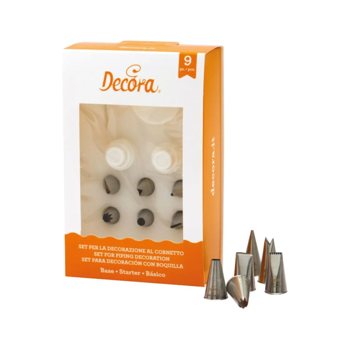 Decora Spuitmondjes Set Basis 9 stuks*** Spuitmondjes