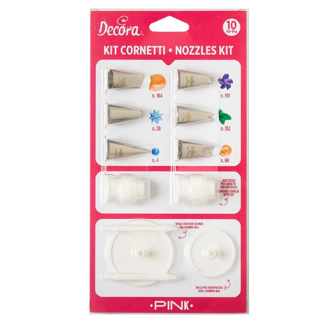 Decora Spuitmondjes Set Bloemen 10st*** Spuitmondjes