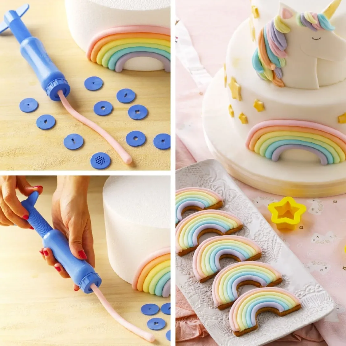 Decora Decortwist Sugar Gun met 20 Schijven* Boetseer Gereedschappen