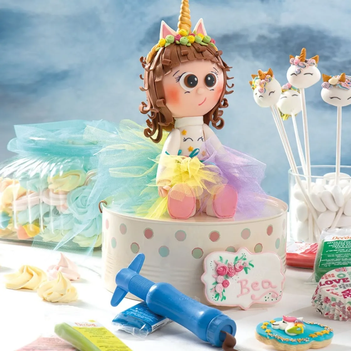 Decora Decortwist Sugar Gun met 20 Schijven* Boetseer Gereedschappen