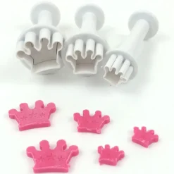 Dekofee Koekjesuitdrukker Mini Kroon 3stuks* Figuur Stekers