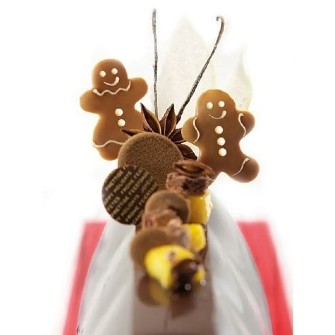 Dobla Chocoladedecoratie Gingerbread Stelletje (200 stuks)* Figuur Decoraties|Chocolade Decoraties