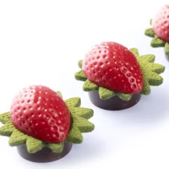 Dobla Chocoladedecoratie Aardbeien Schelp (54 stuks)* Chocolade Decoraties|Chocolade Decoraties