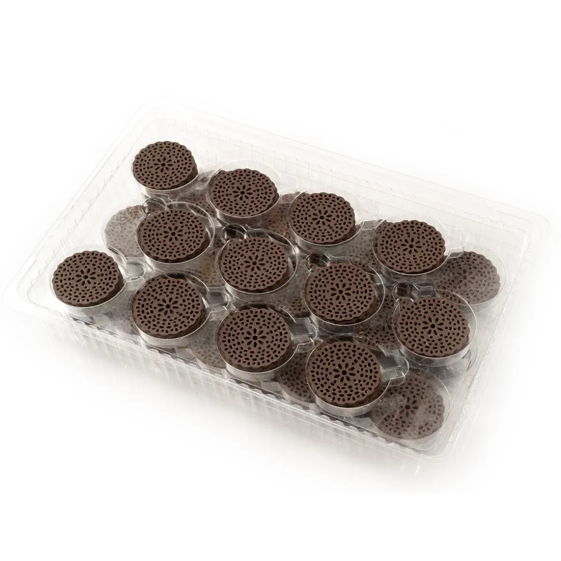 Dobla Chocoladedecoratie Lace Rond (216 stuks)* Chocolade Decoraties|Figuur Decoraties