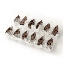 Dobla Chocoladedecoratie Gebogen Blad (96 stuks)* Chocolade Decoraties|Chocolade Decoraties