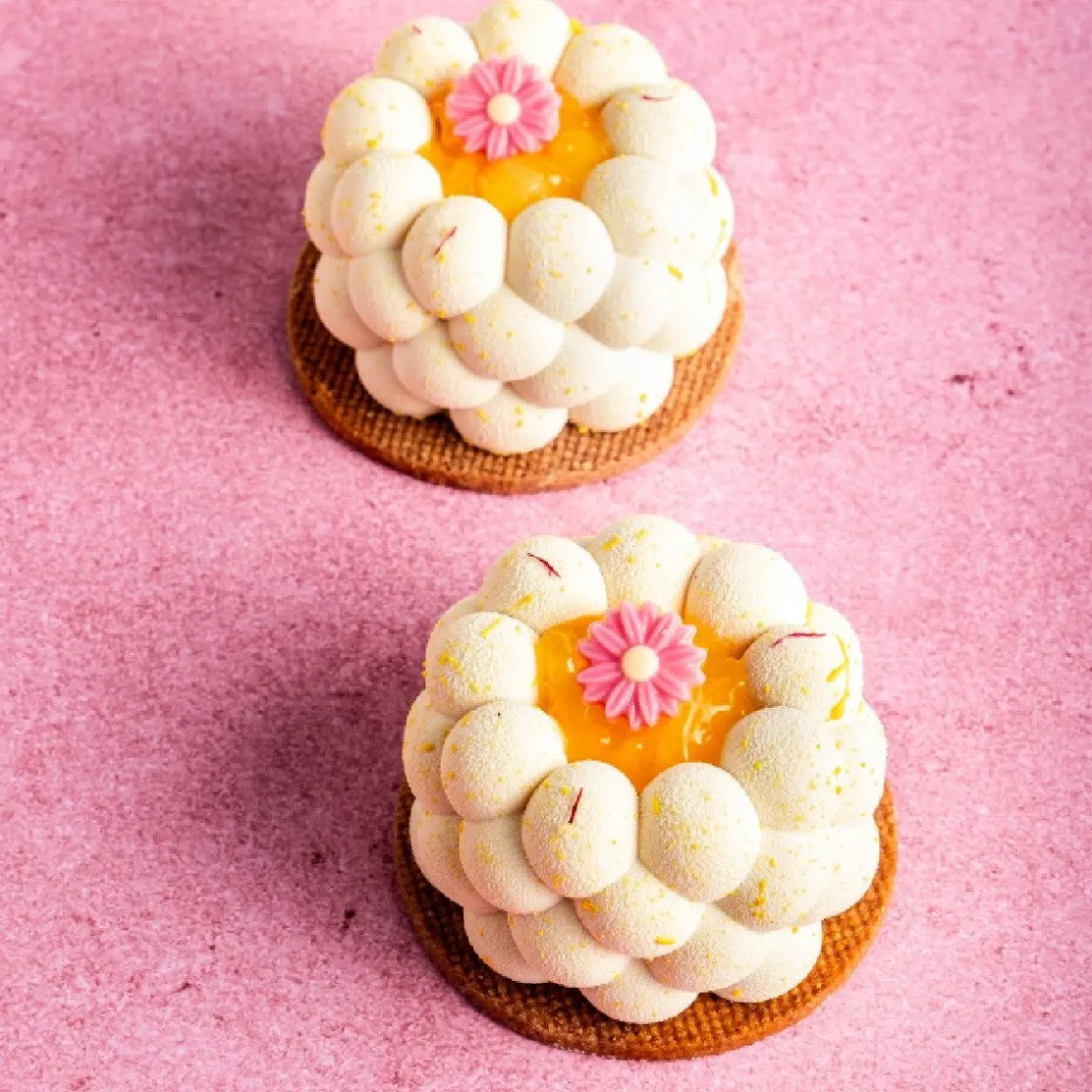 Dobla Chocoladedecoratie Margriet Roze (200 stuks)* Chocolade Decoraties|Chocolade Decoraties