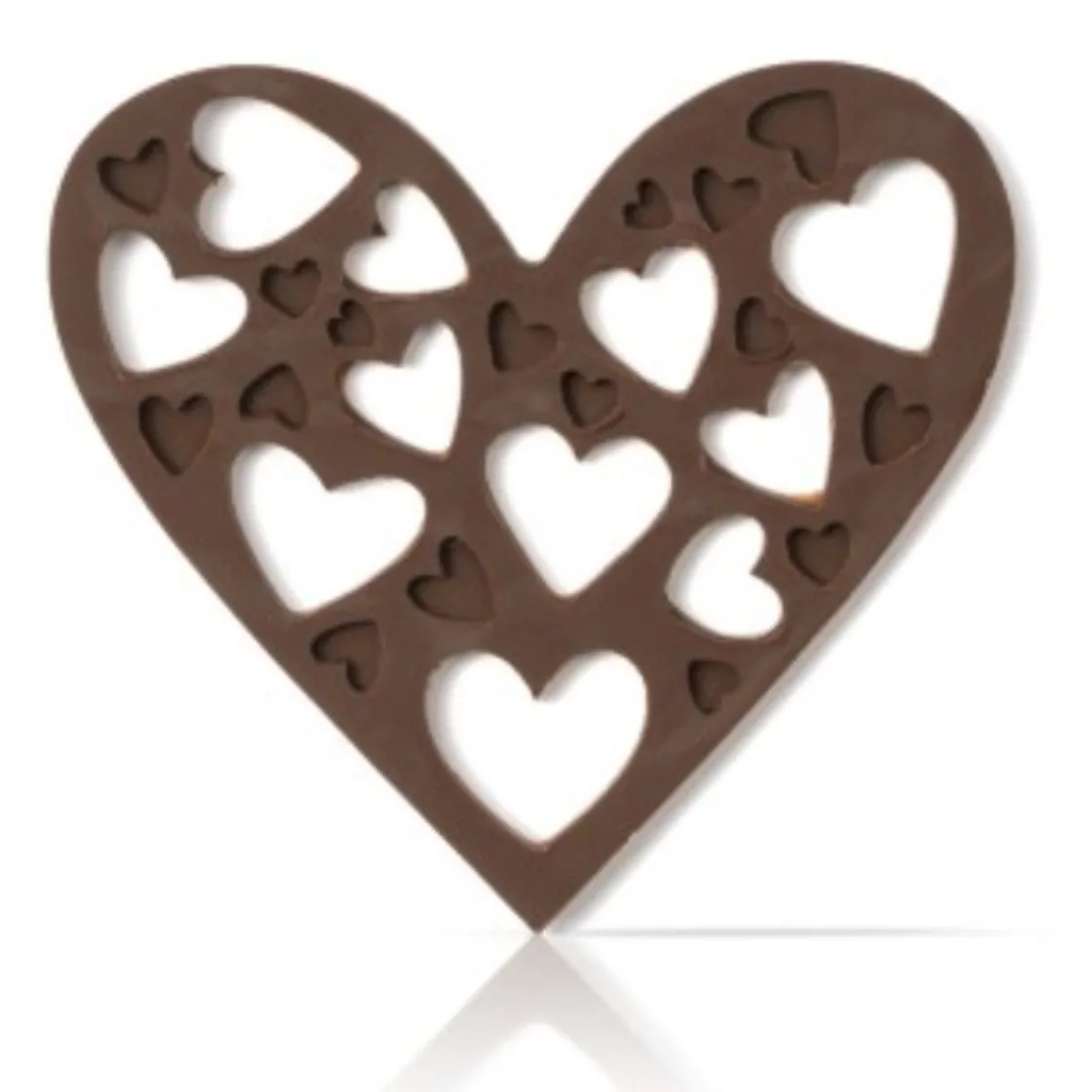 Dobla Chocoladedecoratie Lace Hart (96 stuks)* Chocolade Decoraties|Chocolade Decoraties