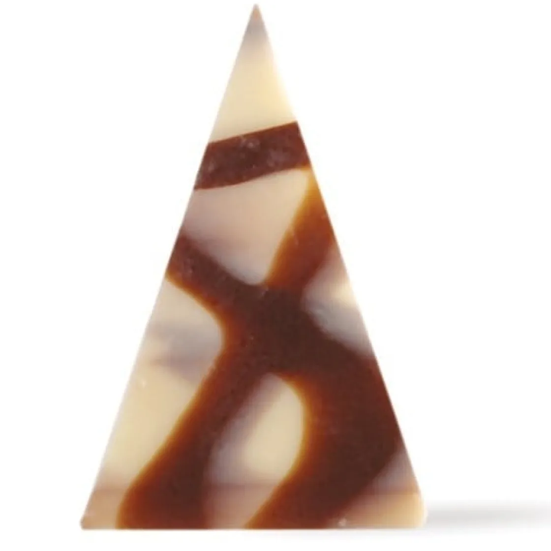 Dobla Chocoladedecoratie Driehoek Puur/Wit (290 stuks)* Chocolade Decoraties|Chocolade Decoraties
