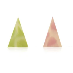 Dobla Chocoladedecoratie Diablo Triangel Groen/Roze (290s)* Figuur Decoraties|Chocolade Decoraties