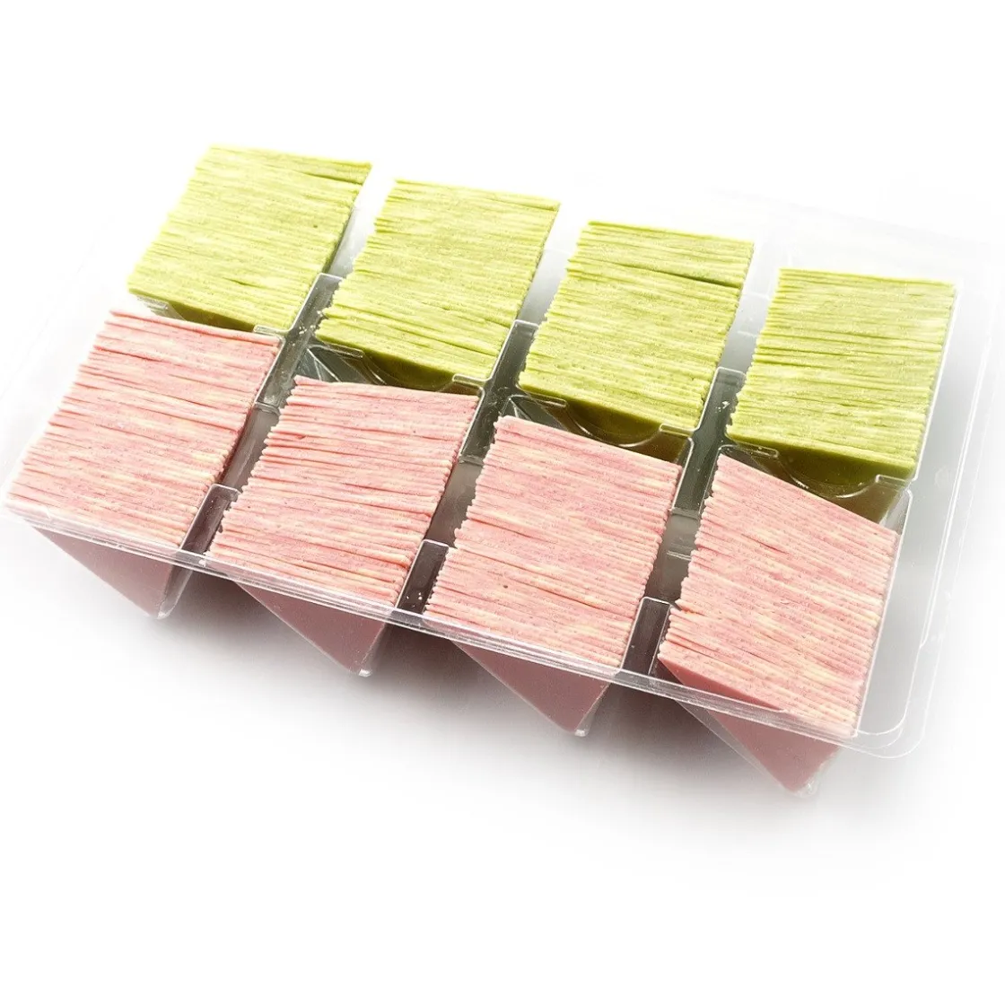 Dobla Chocoladedecoratie Diablo Triangel Groen/Roze (290s)* Figuur Decoraties|Chocolade Decoraties