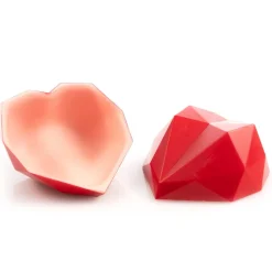 Dobla Chocoladedecoratie Rood Hart Groot (36 stuks)*** Chocolade Decoraties|Chocolade Decoraties
