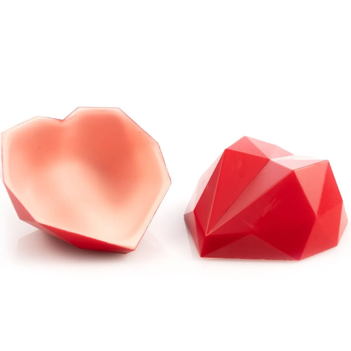 Dobla Chocoladedecoratie Rood Hart Groot (36 stuks)*** Chocolade Decoraties|Chocolade Decoraties