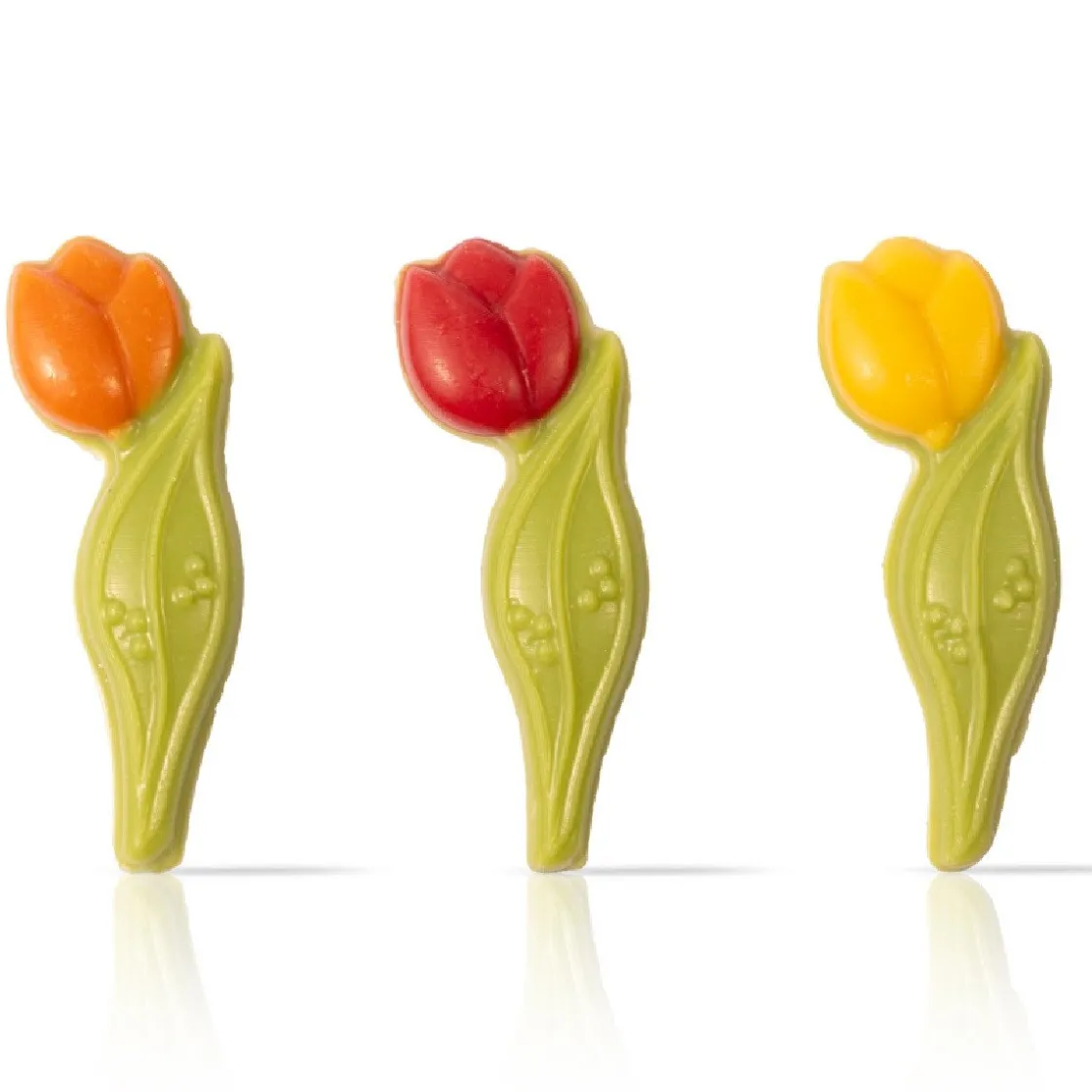 Dobla Chocoladedecoratie Tulp (144 stuks)* Bloem Decoraties|Chocolade Decoraties