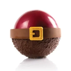 Dobla Chocoladedecoratie Kerstman Riem/Gesp Brons (132 st)* Figuur Decoraties|Chocolade Decoraties