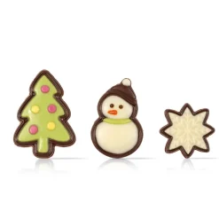 Dobla Chocoladedecoratie Cartoon Kerst Assortiment (90st)* Figuur Decoraties|Chocolade Decoraties