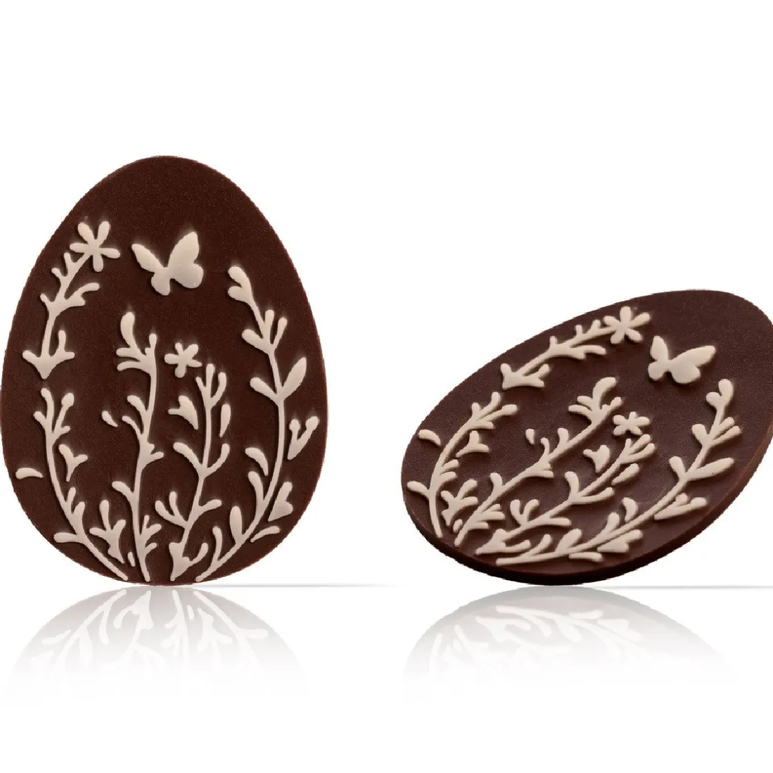 Dobla Chocoladedecoratie Paasei met Bloemenveld (144 stuks)* Chocolade Decoraties|Chocolade Decoraties