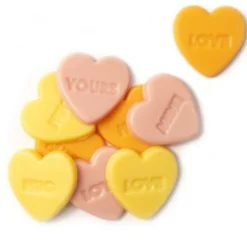 Dobla Chocoladedecoratie Tekst Hartjes (312 stuks)* Chocolade Decoraties|Figuur Decoraties