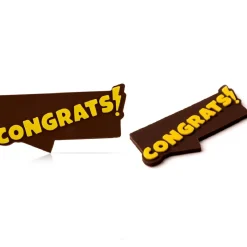 Dobla Chocoladedecoratie Congrats! (150 stuks)* Figuur Decoraties|Chocolade Decoraties