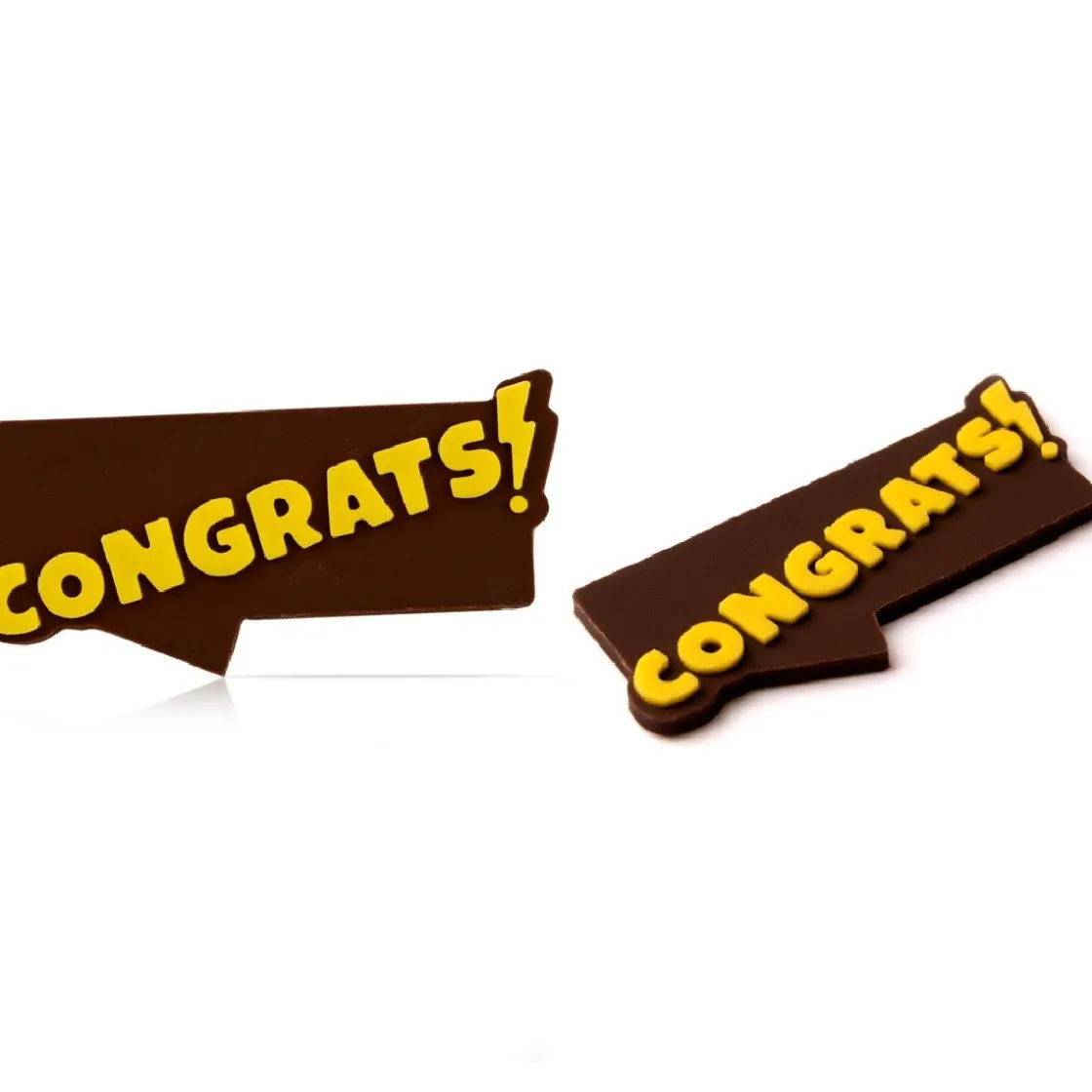 Dobla Chocoladedecoratie Congrats! (150 stuks)* Figuur Decoraties|Chocolade Decoraties