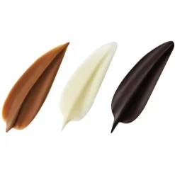 Dobla Chocoladedecoratie Blaadjes Wit, Melk en Puur 160st.* Chocolade Decoraties|Chocolade Decoraties