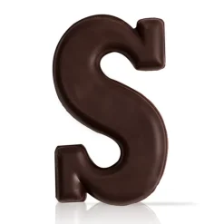 Dobla Chocoladedecoratie Letter 'S' (228 stuks)* Figuur Decoraties|Chocolade Decoraties