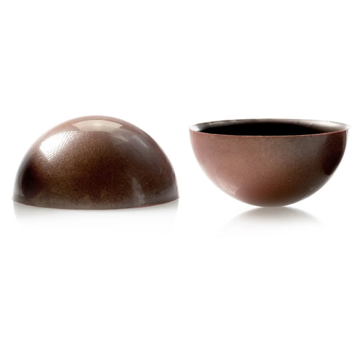 Dobla Halve Bol Chocolade Brons (144 stuks)* Chocolade Decoraties|Chocolade Decoraties