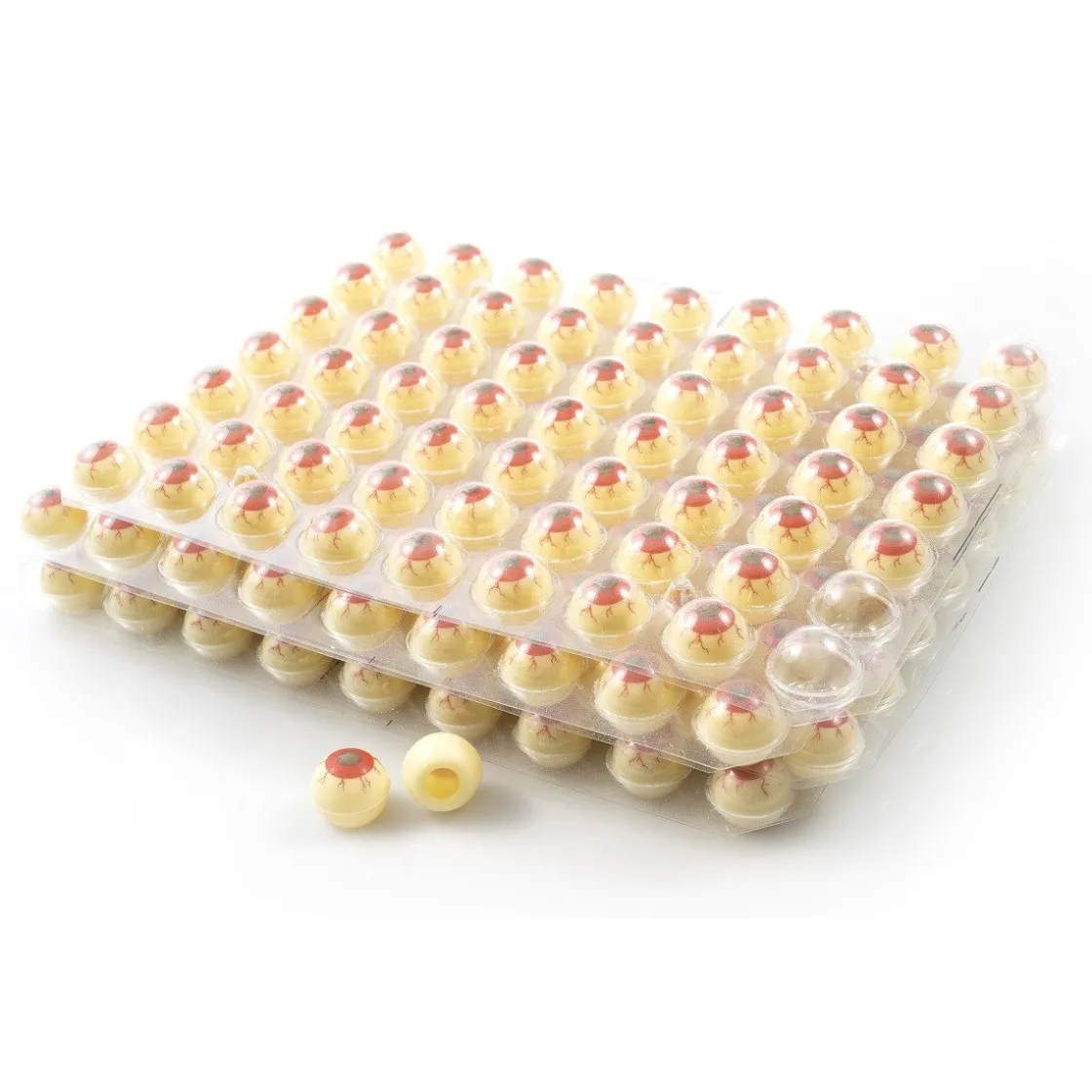 Dobla Truffelkogels Rode Oogballen (252 stuks)* Chocolade Cups|Figuur Decoraties