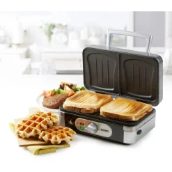 Domo Snackmaker 3-in-1 (Tosti-Grill-Wafel)* Bak- En Kookapparaten