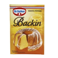Dr. Oetker Backin (bakpoeder) 80g (5x16g)* Hulpstoffen