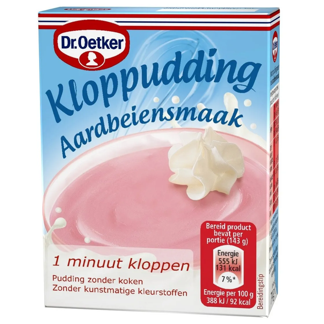 Dr. Oetker Kloppudding Aardbei 74g* Dessertmixen|Roompoeders