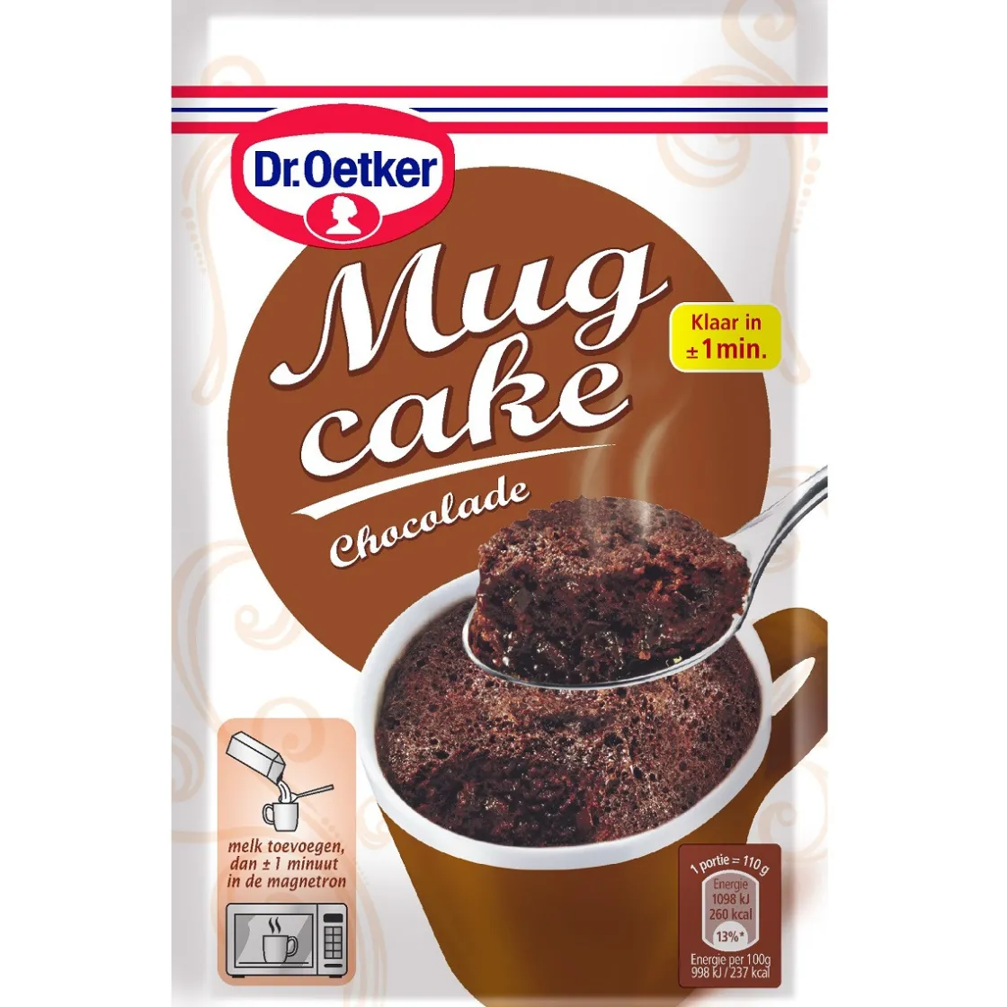Dr. Oetker Mug Cake Pure Chocolade 60g* Banketmixen|Bekijk Alle Mixen