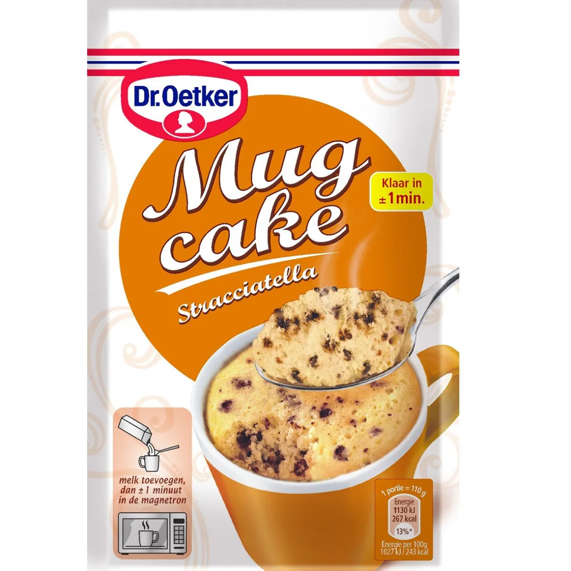 Dr. Oetker Mug Cake Stracciatella 60g* Banketmixen|Bekijk Alle Mixen