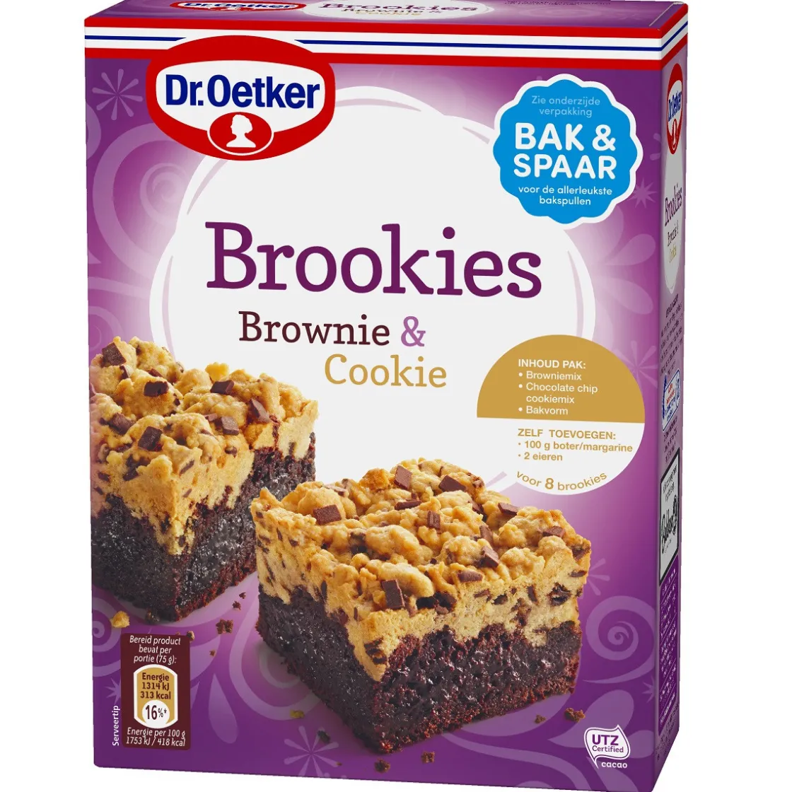 Dr. Oetker Verwen Brookies (Brownie&Cookie) Mix 420g* Koekmixen|Banketmixen