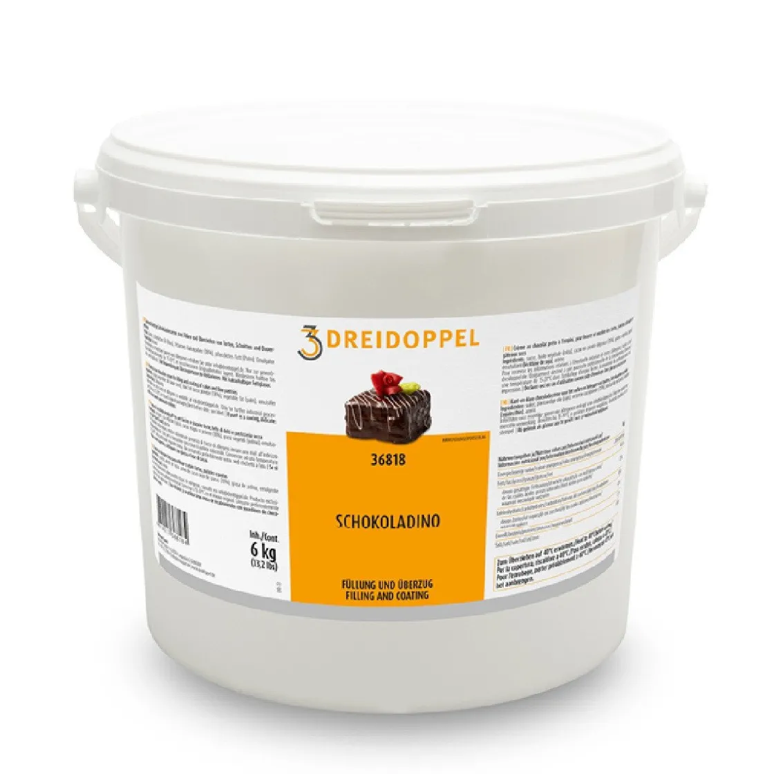 Dreidoppel Chocolade Coating Puur 6kg* Chocolade Vullingen|Bonbonvullingen